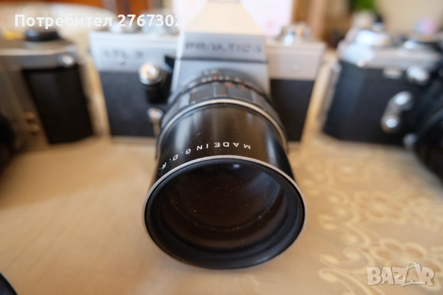 7 филмови апарата & 7 обектива. M42 Mount, снимка 4 - Фотоапарати - 53799465