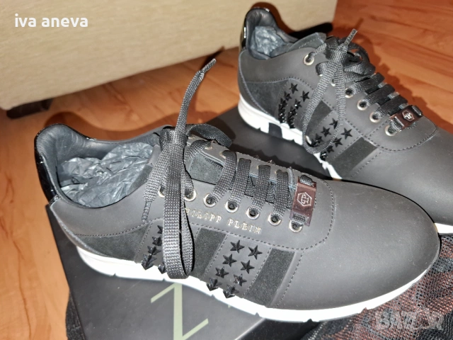 Нови мъжки обувки Philipp Plein – Модел "Running New Wave", снимка 3 - Маратонки - 53670439