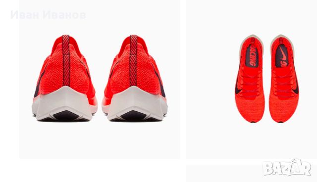 маратонки Nike Zoom Fly Flyknit Bright Crimson  номер 41,5 -42, снимка 3 - Маратонки - 45344637