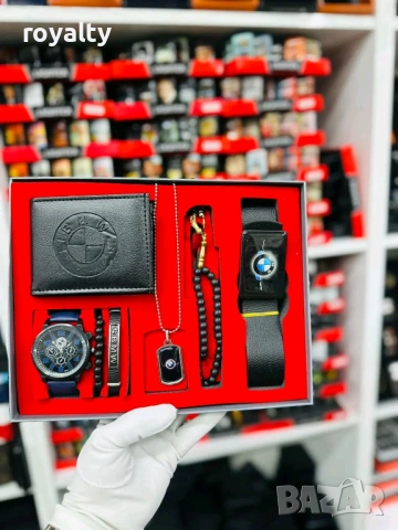 BMW Мъжки Подаръчен Комплект Сет От 7 Части Нов БМВ