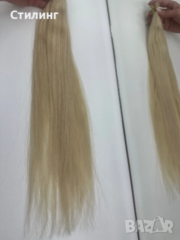 Кератинови кичури,плътни до краищата 57 см., снимка 3 - Продукти за коса - 52723460