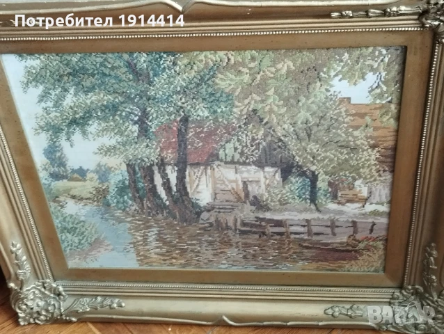 Гоблени по Вилер прецизно ушити по поръчка от специалист с DMC конци, снимка 10 - Гоблени - 50590587