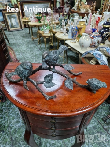 Уникална антикварна бронзова фигура статуетка композиция , снимка 6 - Статуетки - 53517541