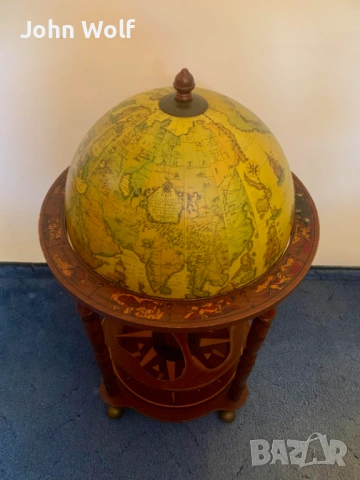 Винтидж бар-глобус / мини бар за алкохол – 100 см, снимка 10 - Други - 53837634