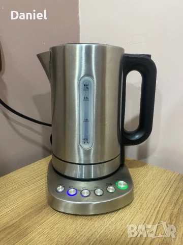 Електрическа кана с температурен контрол – 1.7 L, инокс