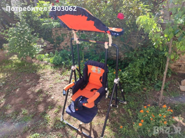 Детска люлка със стойка, снимка 4 - Градински мебели, декорация  - 51002858