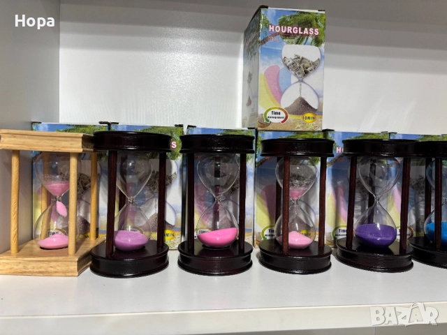 Пясъчен часовник 10 , 5 , 3 и 1 минути , снимка 3 - Декорация за дома - 35940591