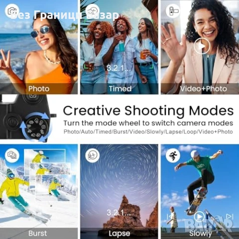 Нова Влог Камера 5K 75MP Автофокус Dual Lens Уебкамера HDMI 32GB SD, снимка 6 - Камери - 53574062