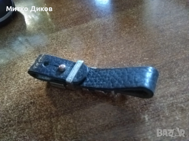 Emporio Armani гривна маркова естествена кожа със сребърни орнаменти, снимка 3 - Гривни - 51515482