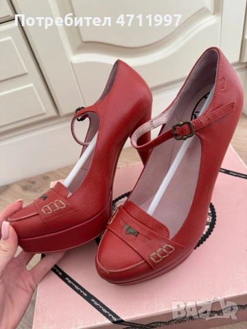 Дамски обувки на ток Fornarina - естествена кожа, нови с кутия, снимка 7 - Дамски обувки на ток - 53136090