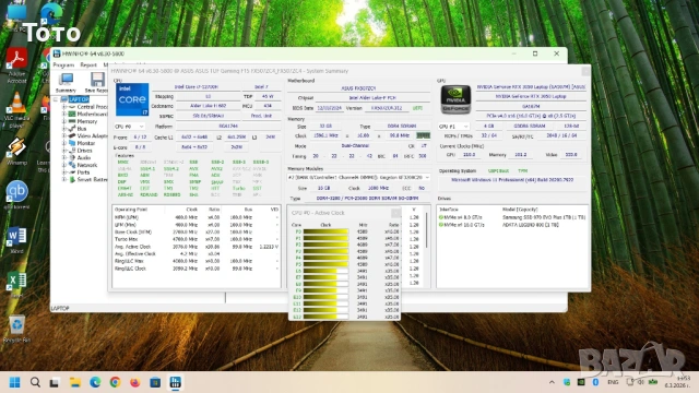 Продавам геймърски лаптоп ASUS TUF Gaming F15 FX507ZC4 - като НОВ, снимка 13 - Лаптопи за игри - 53735809