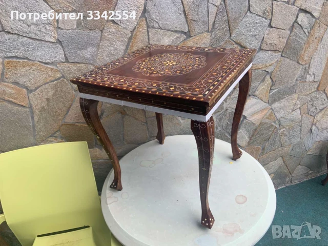 МАСА МАСИЧКА ЧИПЪНДЕЙЛ ИНТАРЗИЯ, снимка 7 - Антикварни и старинни предмети - 51299431