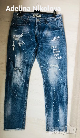 Дамски накъсани дънки, снимка 4 - Дънки - 51261710