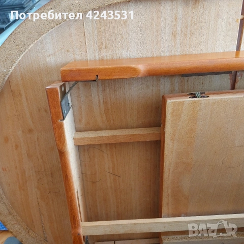 Трапезна елипса-разтегателна маса + стъкло да предпазване, снимка 4 - Маси - 53792618