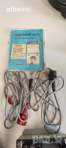 Измервателен уред Unigor A43 100 kOhm/Volt, снимка 2 - Антикварни и старинни предмети - 53314278