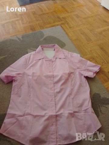 Ново!Риза изчистен модел в бледо розов цвят , снимка 8 - Ризи - 45805036