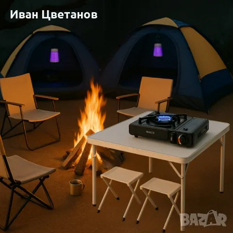 Къмпинг комплект за четирима – Комфорт и практичност сред природата, снимка 2 - Палатки - 50182046