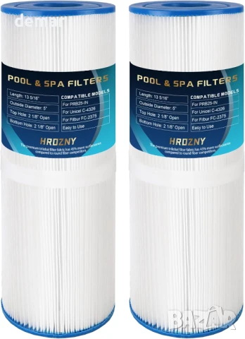 Филтър за джакузи PRB25-IN, резервен филтър за спа Unicel C-4326, Filbur FC-2370, FC-2375, 2 броя