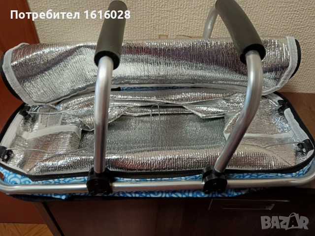 Хладилна чанта.Сгъваема пазарска кошница за пикник,плаж., снимка 7 - Хладилни чанти - 50177891