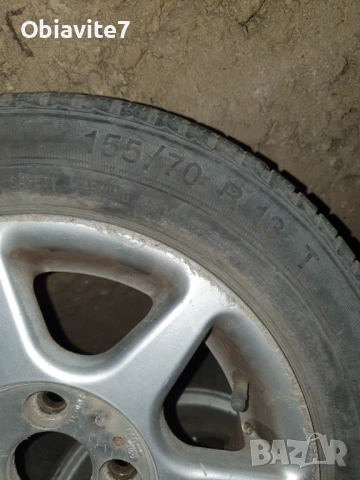 Продавам комплект от 4 лети джанти за кола 13', снимка 4 - Гуми и джанти - 53223455