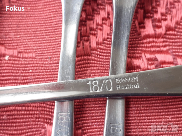Луксозни прибори вилички Edelstahl Rostfrei - 6 бр. нови, снимка 6 - Антикварни и старинни предмети - 53738270