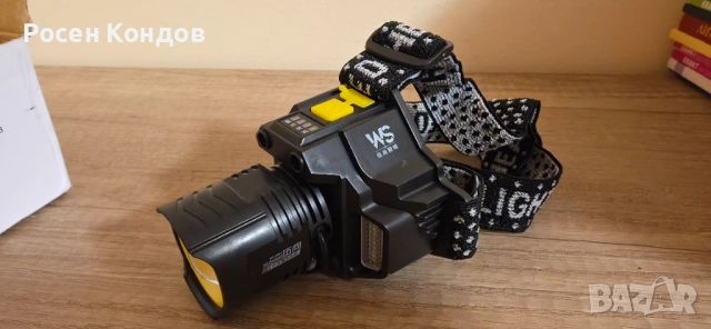 LED МОЩЕН ЧЕЛНИК акумулаторен, снимка 4 - Къмпинг осветление - 53957830