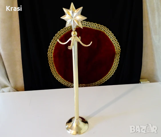 Бронзова стояща закачалка,бронзова стойка