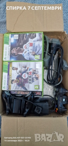 XBOX 360  + 7 диска безжичен контролер , снимка 7 - Настолни игри - 49771415