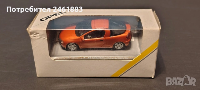 1/43 Schuco метална колекционерска количка Българска Opel Tigra, снимка 9 - Колекции - 54151699