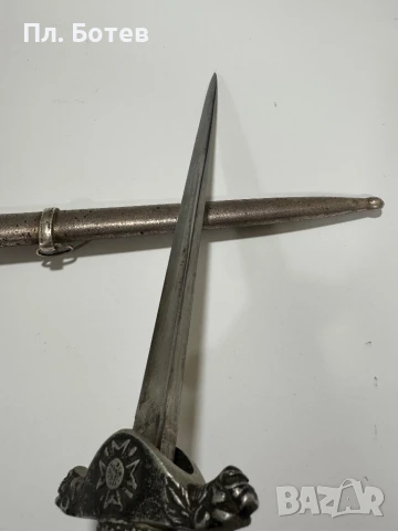 Български царски офицерски кортик, снимка 8 - Антикварни и старинни предмети - 50803388