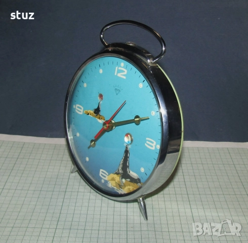 Анимиран будилник с тюленчета, механичен, снимка 4 - Антикварни и старинни предмети - 52886756