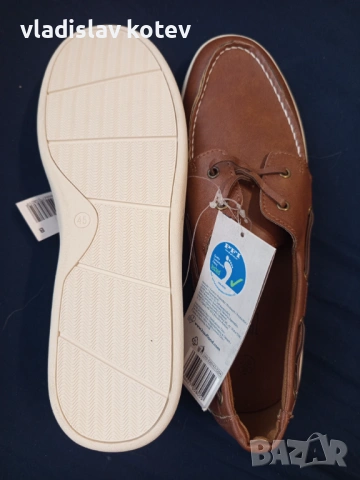 Мъжки Мокасини от еко кожа -сини и кафяви , снимка 5 - Мокасини - 54194185