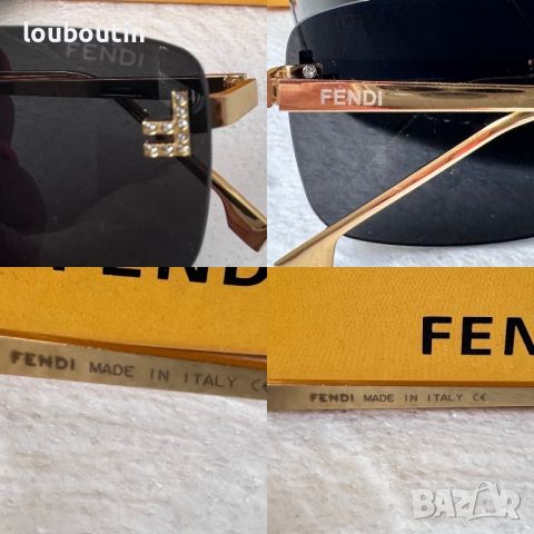 Fendi Дамски слънчеви очила правоъгълни с лого 4 цвята, снимка 14 - Слънчеви и диоптрични очила - 46677042