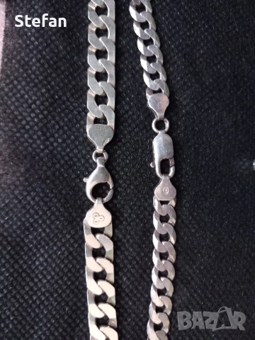 Сребърни Ланци и Кръст, снимка 11 - Колиета, медальони, синджири - 49492740