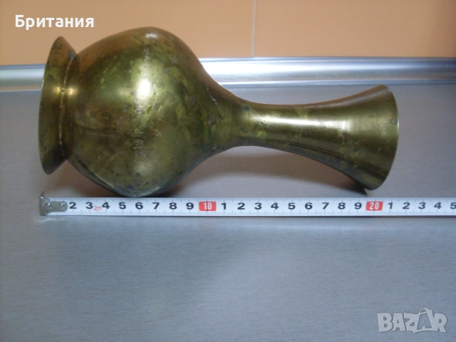 Бронзов съд- ваза., снимка 4 - Декорация за дома - 52920684