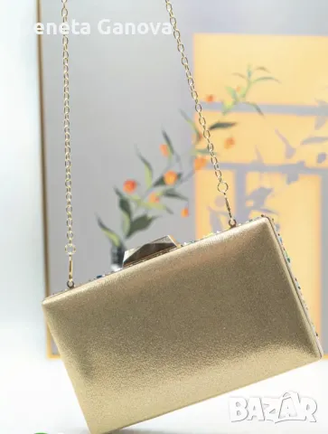 Дамска парти чантичка с различни камъчета, снимка 4 - Чанти - 49978701