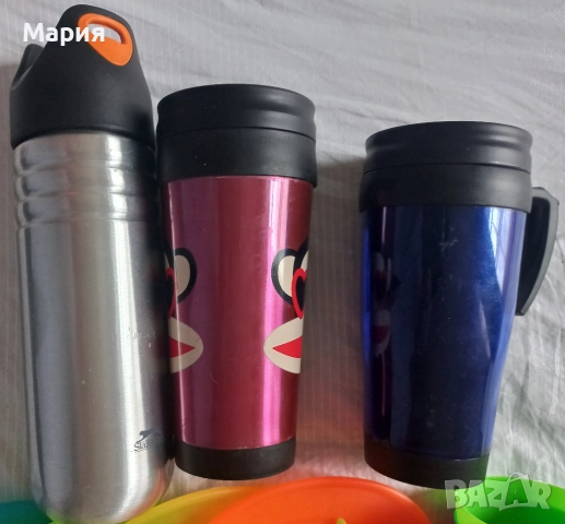 Алуминиев термос с 2 термочаши