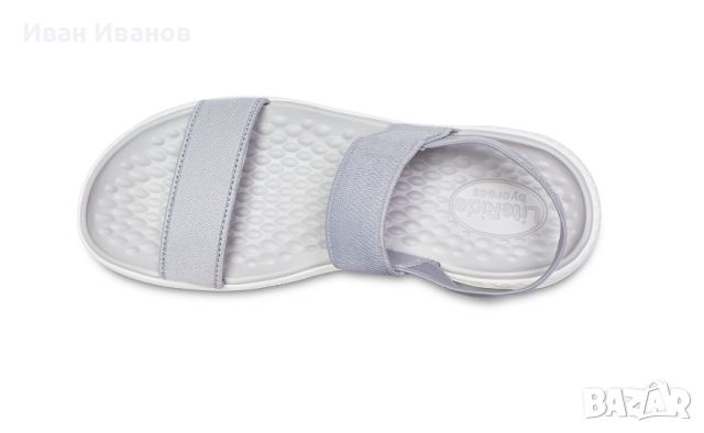 чехли / сандали  Crocs LiteRide Light Grey номер 37 ,5, снимка 3 - Сандали - 46071845