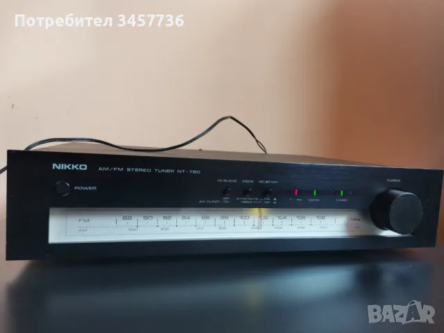 Винтидж Японски Стерео Тунер NIKKO NT-790 , снимка 3 - Ресийвъри, усилватели, смесителни пултове - 49636578