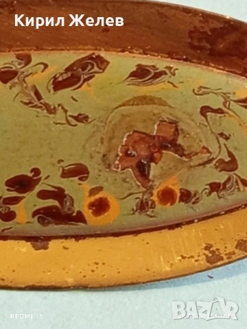 Винтидж брошка украсена с емайл рядка за КОЛЕКЦИЯ 52197, снимка 4 - Антикварни и старинни предмети - 52570719