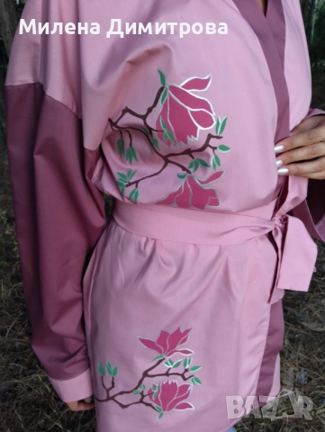 Ръчно рисувани кимона от поплин , снимка 14 - Сака - 48880401