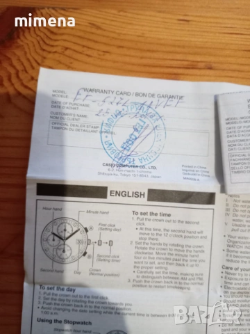 Часовник Casio EF-527, снимка 4 - Мъжки - 53234123