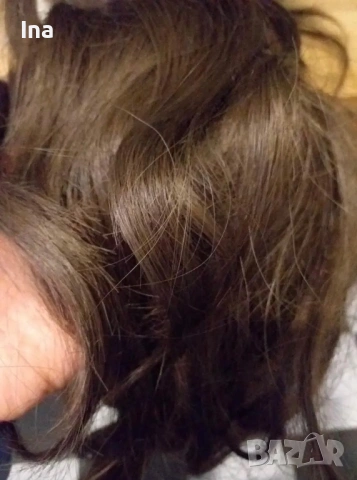 Кестенява дълга перука, снимка 3 - Аксесоари за коса - 52969439