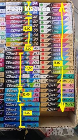 TDK Super CDing и TDK CDing аудио касети made in Japan