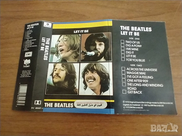Рядка аудио касета The Beatles – Let It Be, снимка 3 - Аудио касети - 52792633