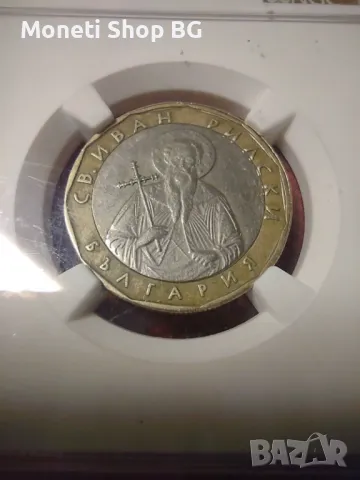 1 лв.2002г.  Св, Иван Рилски - MINT ERROR NGC , снимка 2 - Нумизматика и бонистика - 47174024