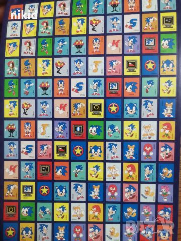 200 бр Соник Sonic книжка албум самозалепващи лепенки стикери, снимка 4 - Други - 45164039