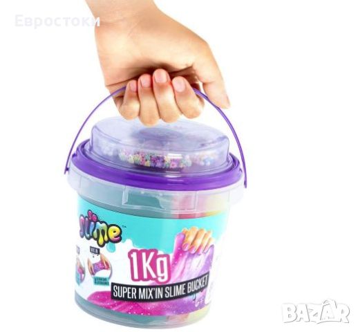 Canal Toys Super Slime Mix със декорации, кофа 1 кг, снимка 3 - Образователни игри - 45913501