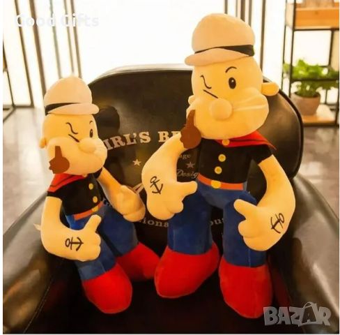 Плюшена играчка Попай Моряка Popeye, снимка 6 - Плюшени играчки - 45431521