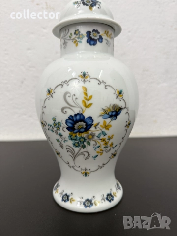 Френска порцеланова ваза / урна - Limoges. №7721, снимка 2 - Антикварни и старинни предмети - 52789387